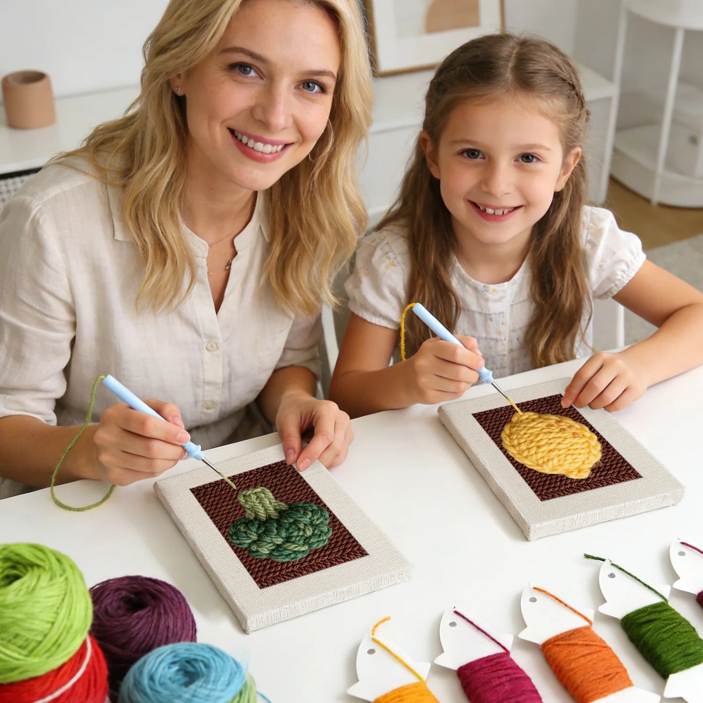 Healthy Vegetables | 4x Mini Punch Needle