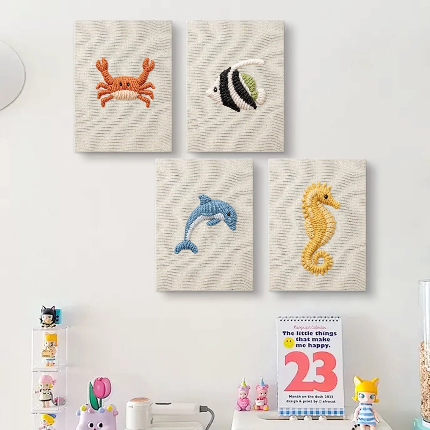 Fish | 4x Mini Punch Needle