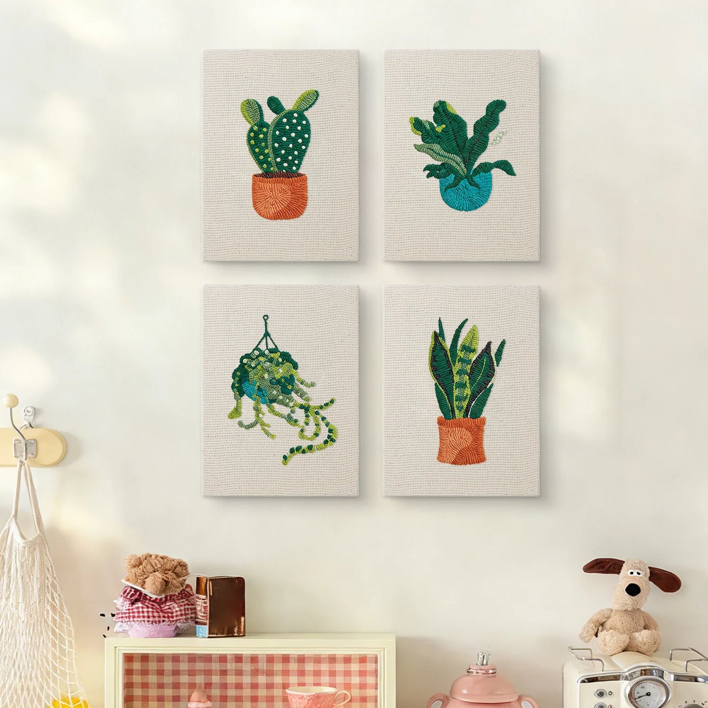 The Indoor Jungle | 4x Mini Punch Needle