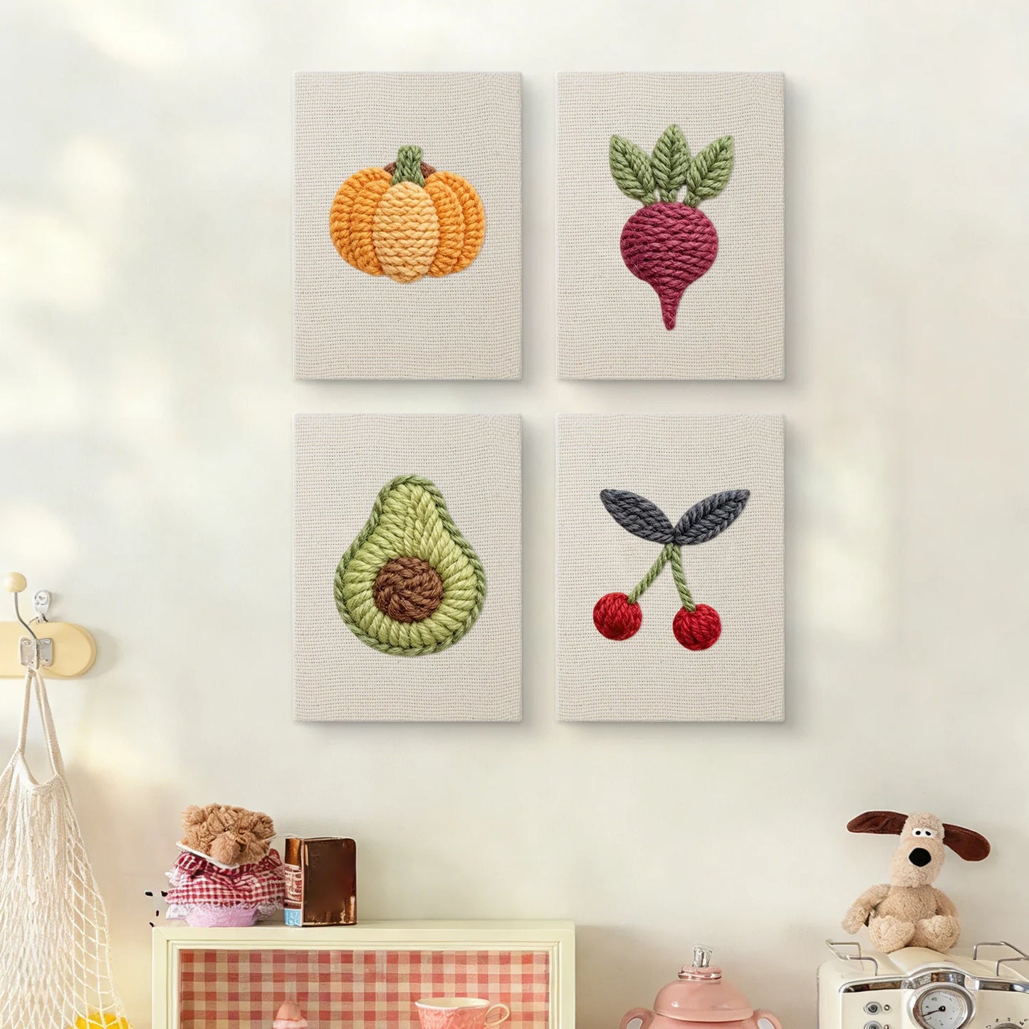 Farmers Market | 4x Mini Punch Needle
