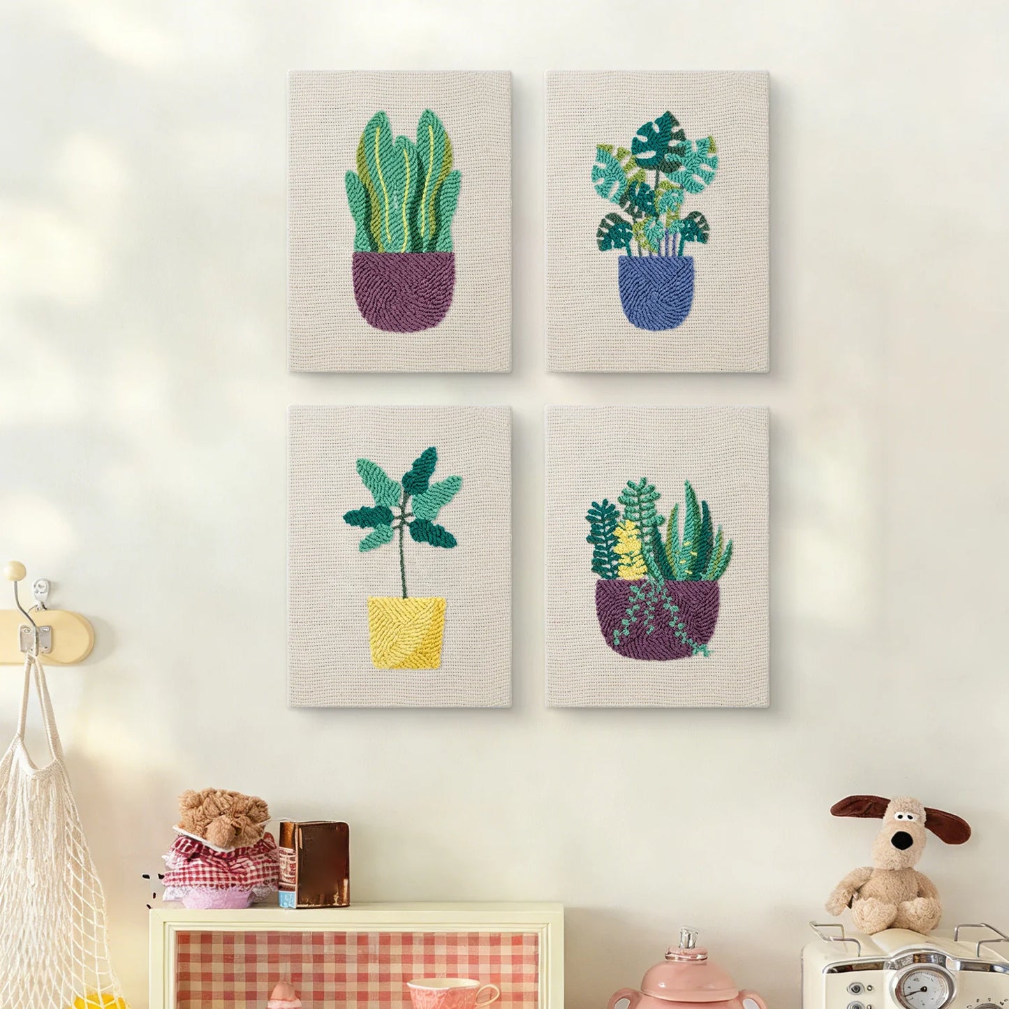Gracious Plants | 4x Mini Punch Needle