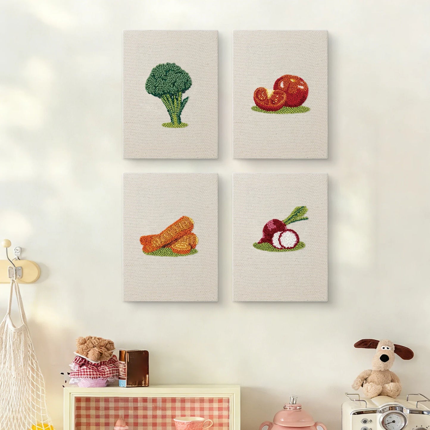 The Harvest Garden | 4x Mini Punch Needle