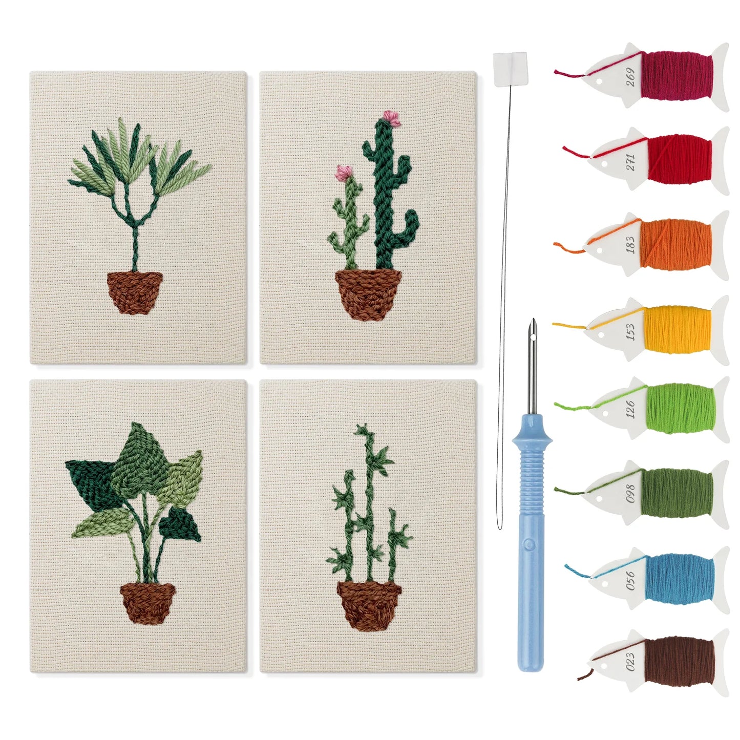 Zen Garden | 4x Mini Punch Needle