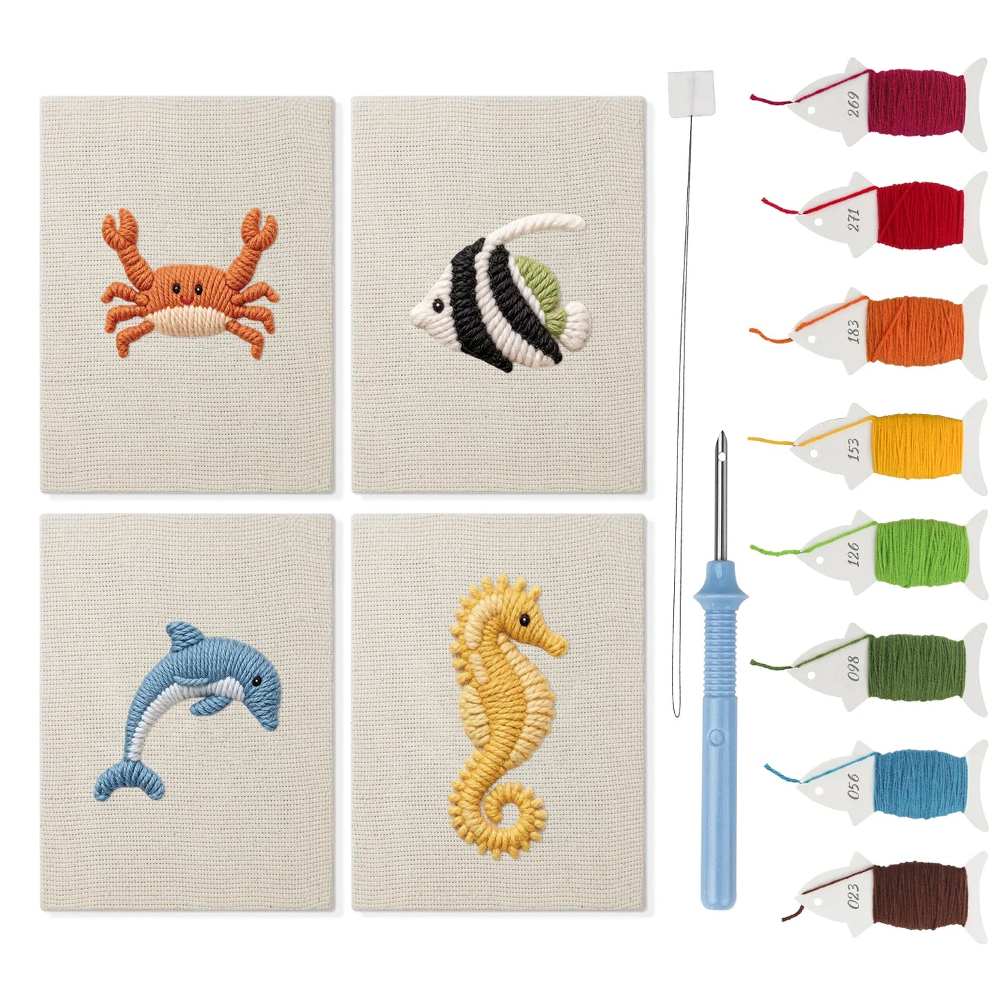 Fish | 4x Mini Punch Needle