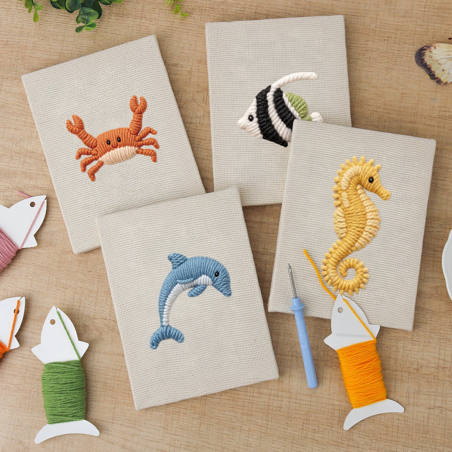 Fish | 4x Mini Punch Needle