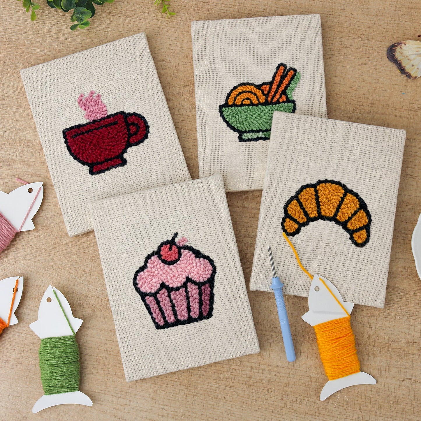 The Artisan Baker | 4x Mini Punch Needle