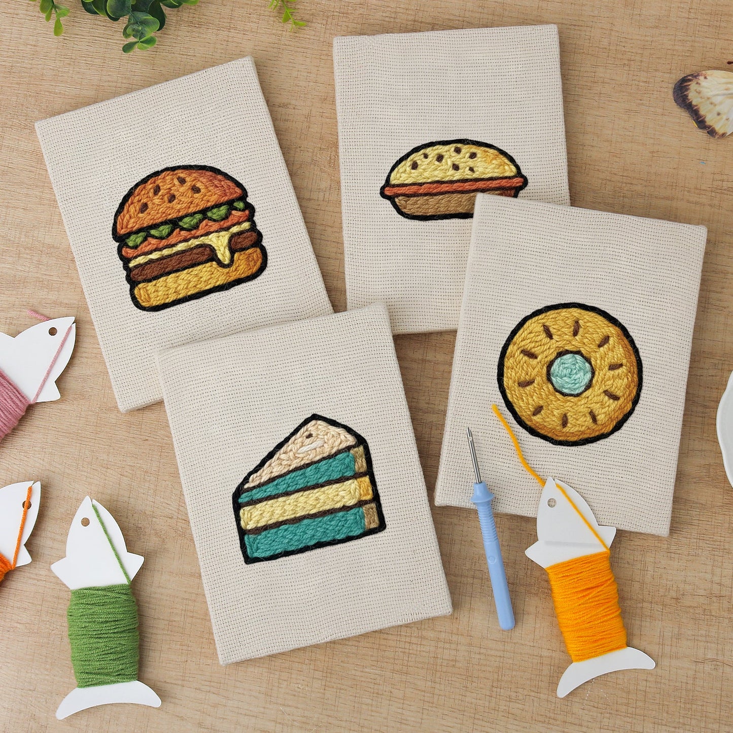 The Artisan Bakery | 4x Mini Punch Needle
