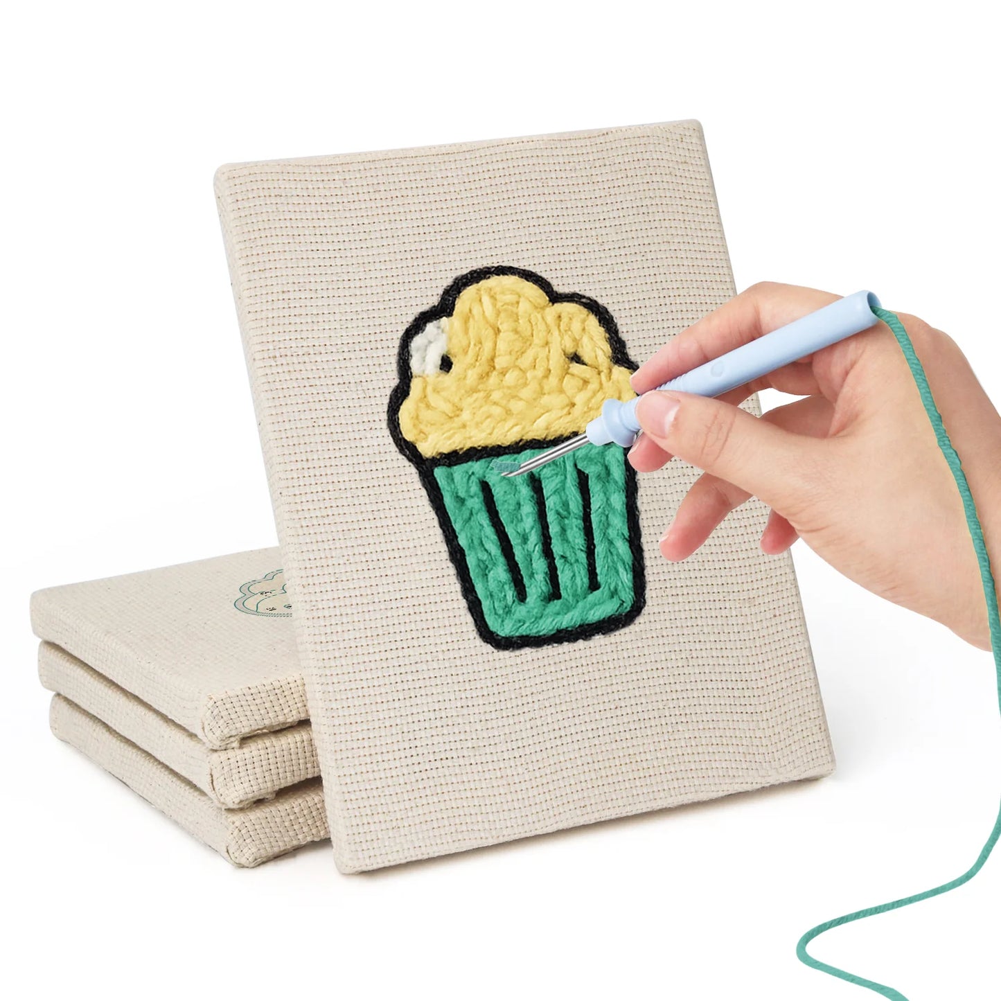 Snack Time | 4x Mini Punch Needle