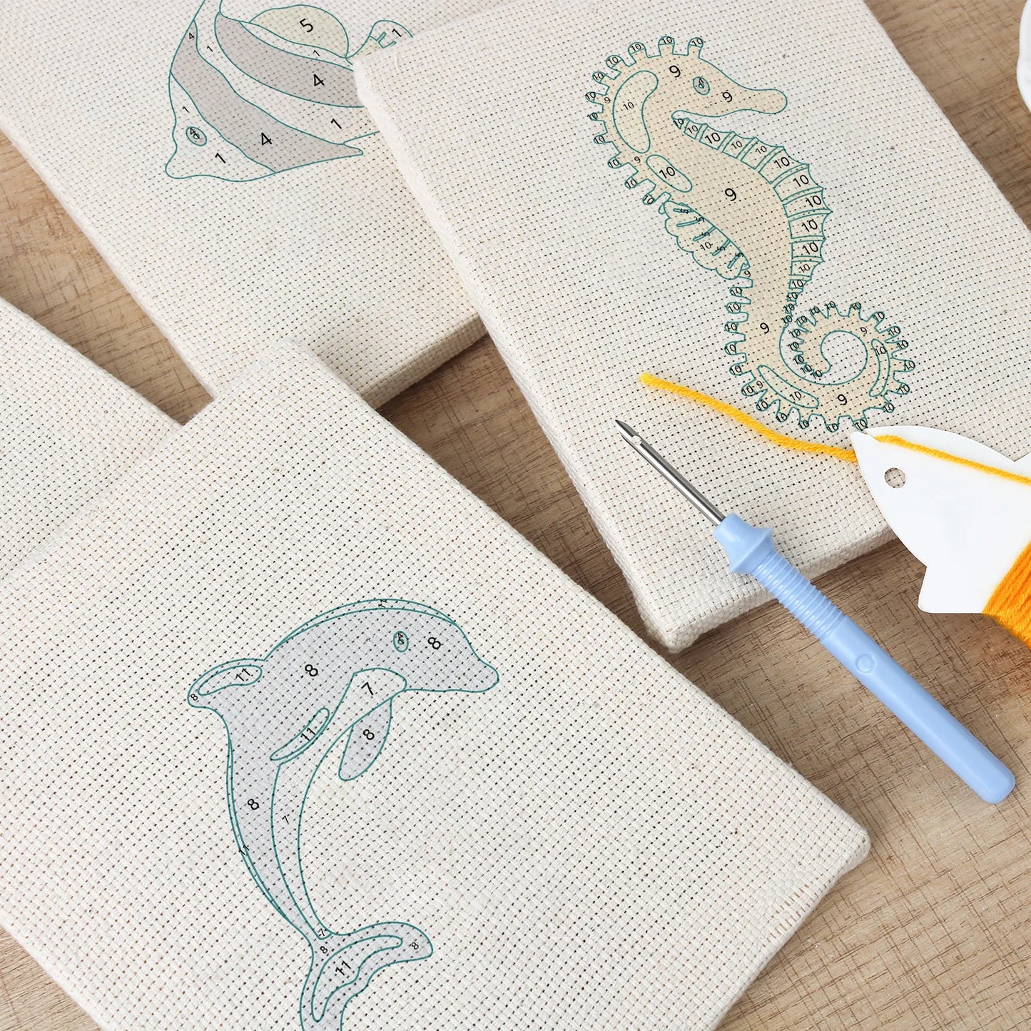 Fish | 4x Mini Punch Needle
