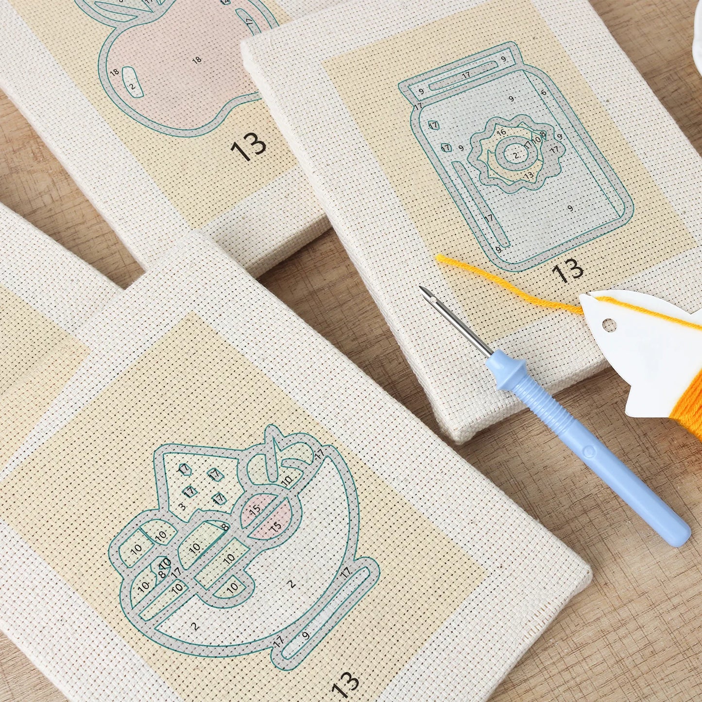 Sweet & Savory | 4x Mini Punch Needle
