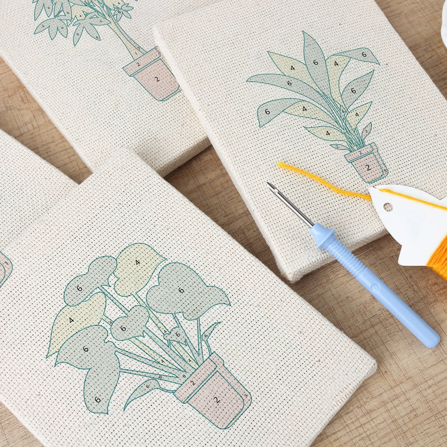Green Fingers | 4x Mini Punch Needle
