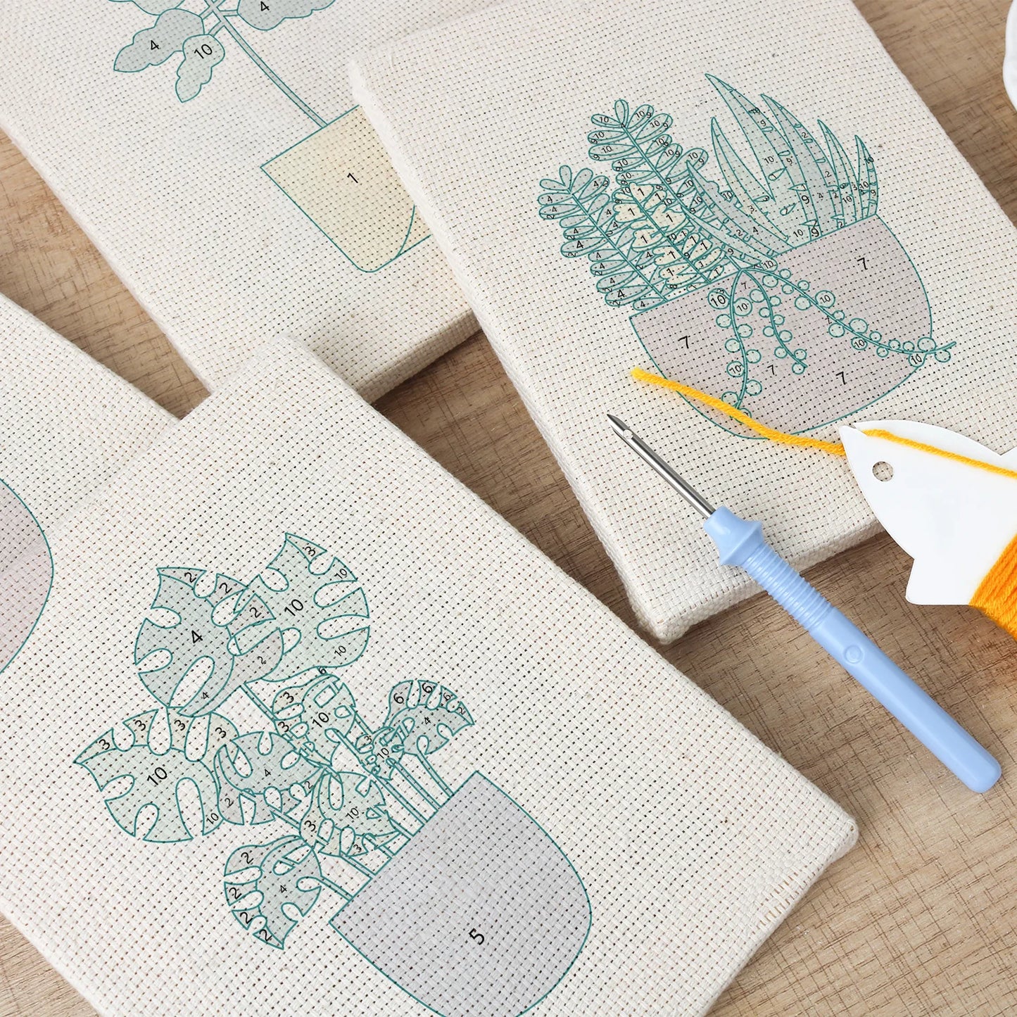 Gracious Plants | 4x Mini Punch Needle