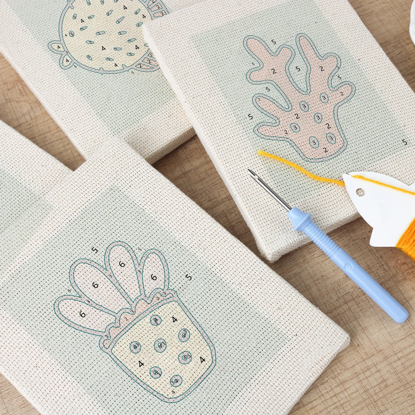 Coral Reef | 4x Mini Punch Needle