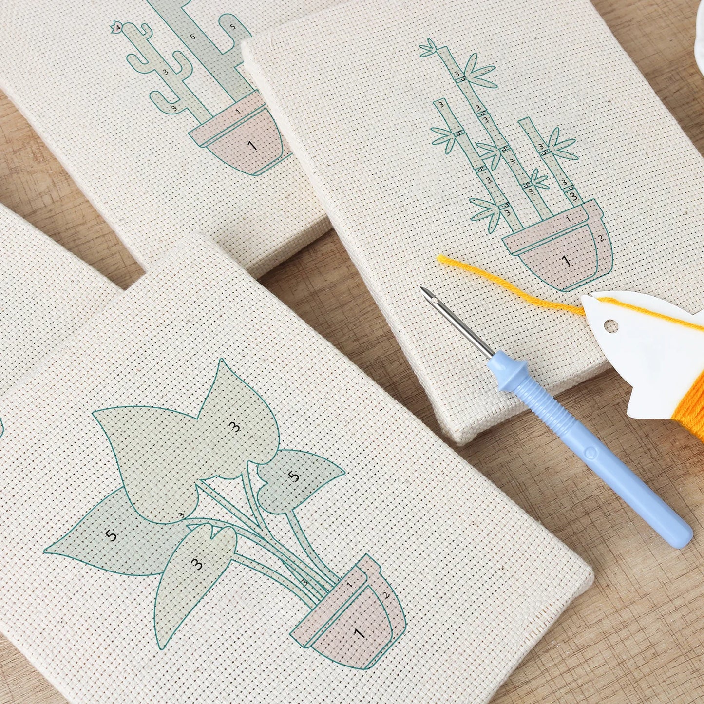 Zen Garden | 4x Mini Punch Needle