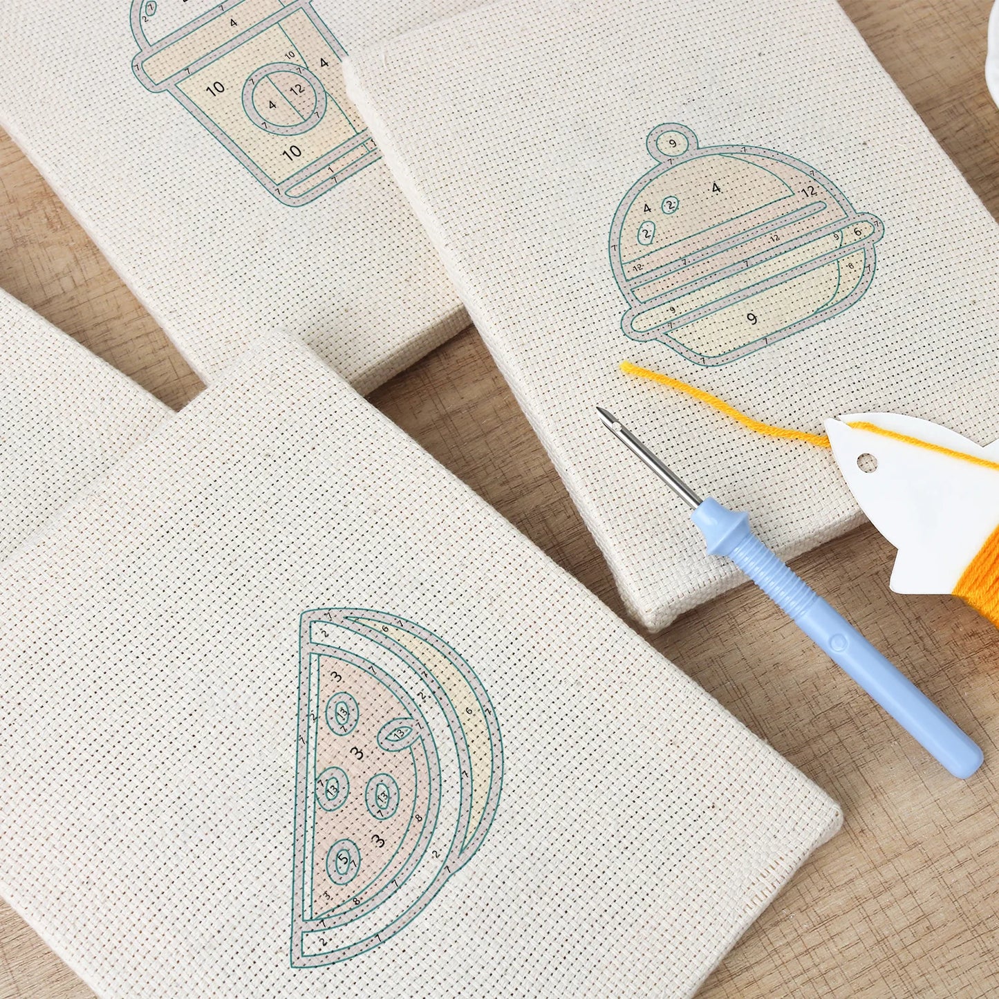 The Picnic Basket | 4x Mini Punch Needle
