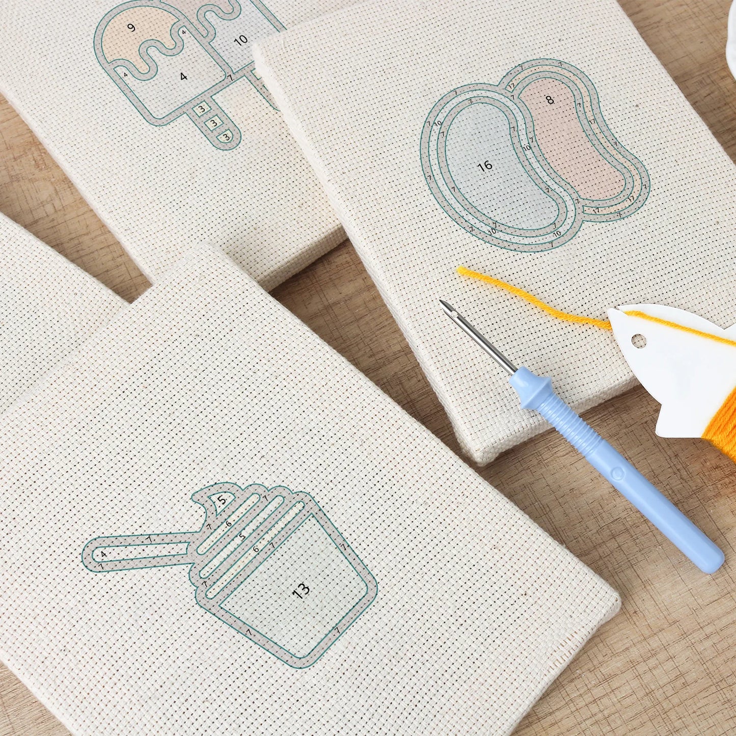 Cravings & Sweets | 4x Mini Punch Needle