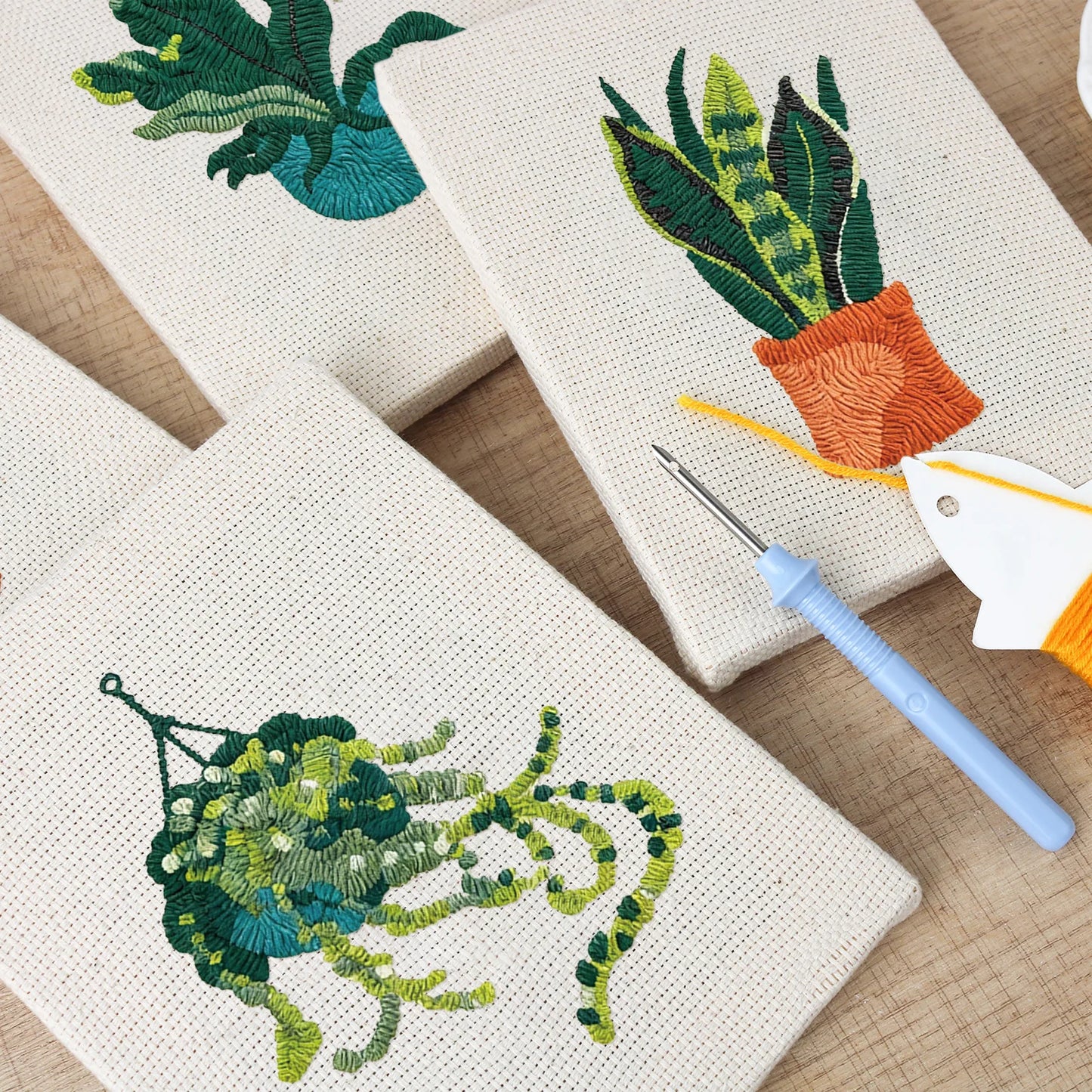 The Indoor Jungle | 4x Mini Punch Needle