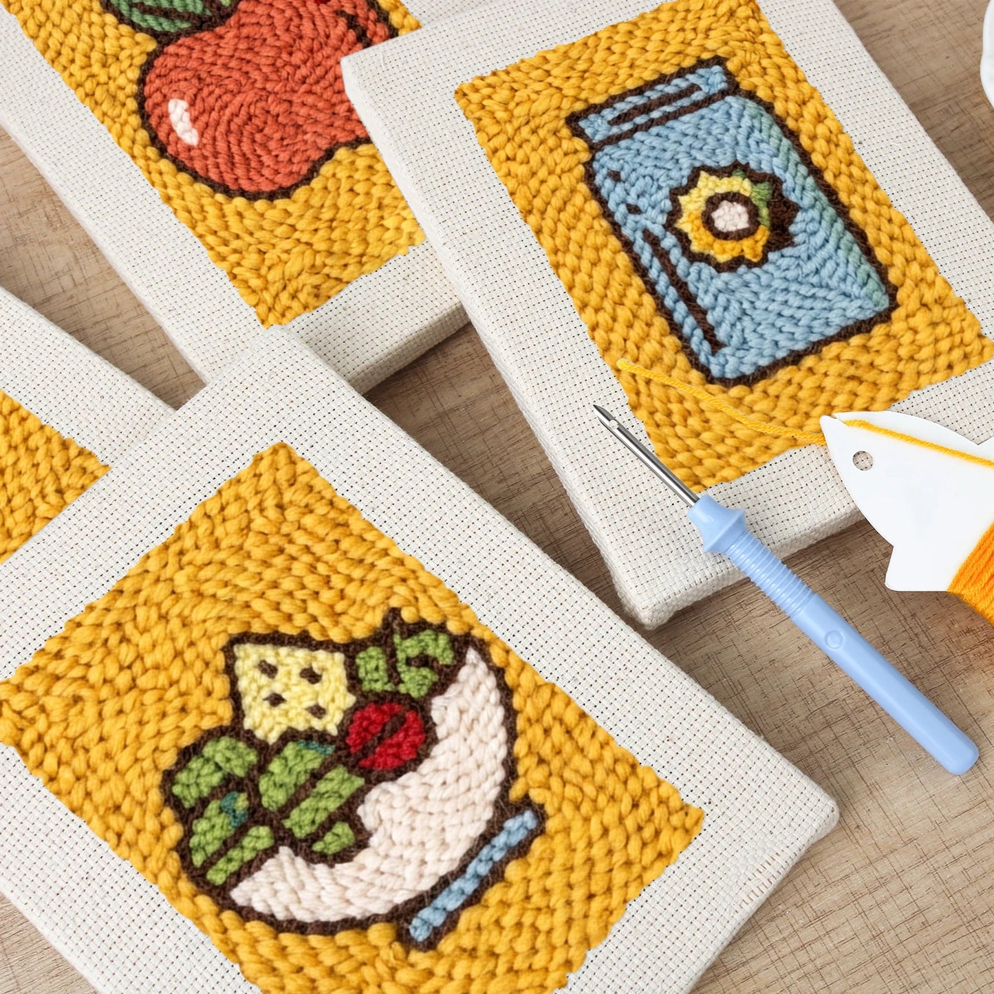 Sweet & Savory | 4x Mini Punch Needle