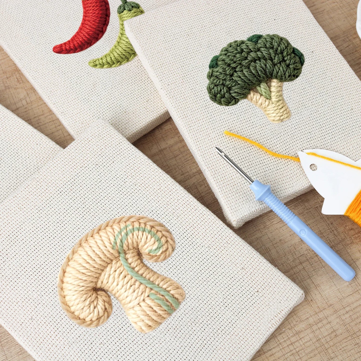 Fresh Harvest | 4x Mini Punch Needle