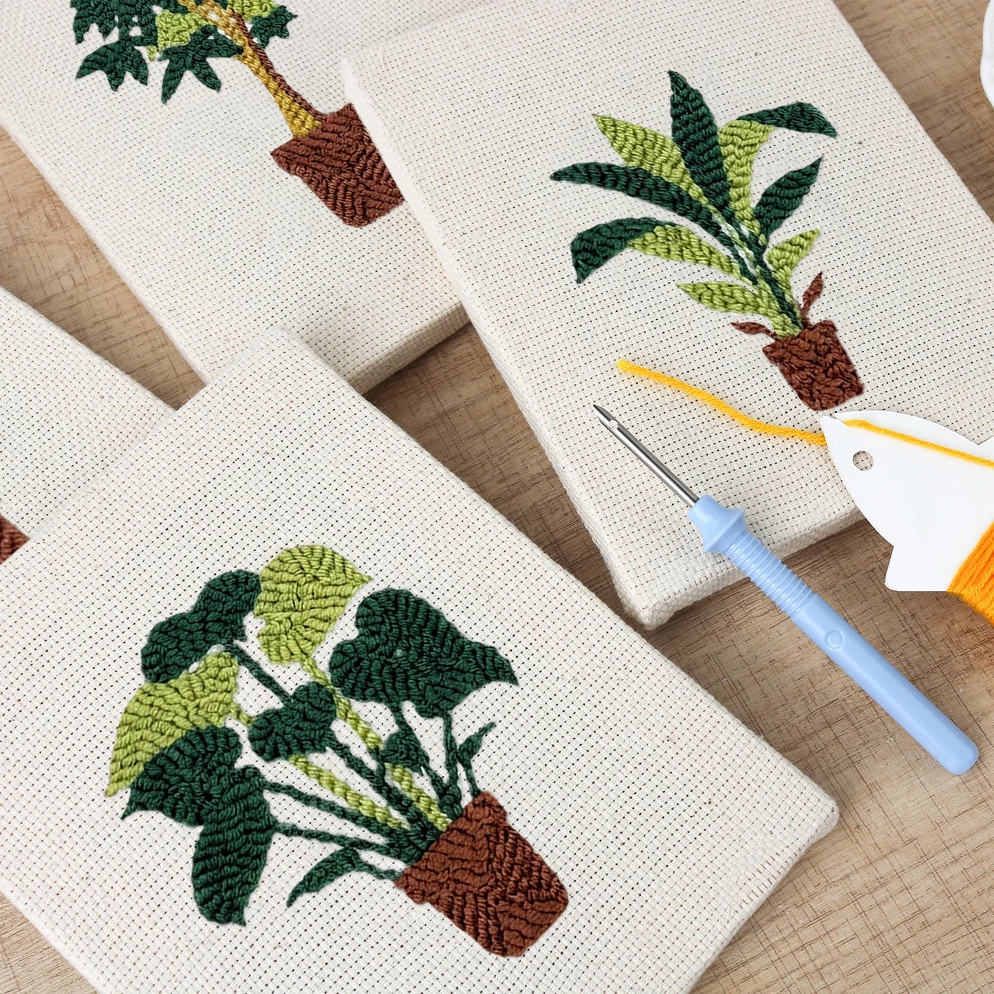 Green Fingers | 4x Mini Punch Needle