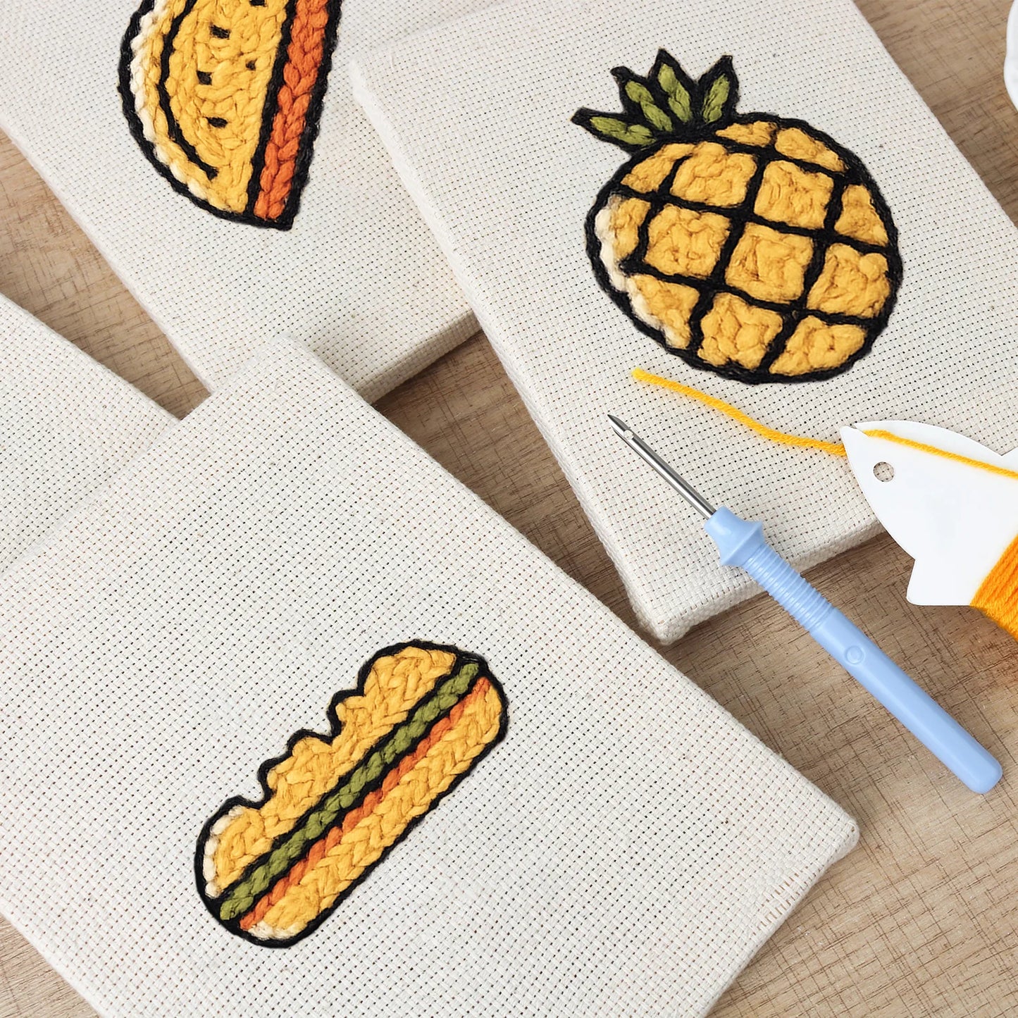 Tropical Flavors | 4x Mini Punch Needle