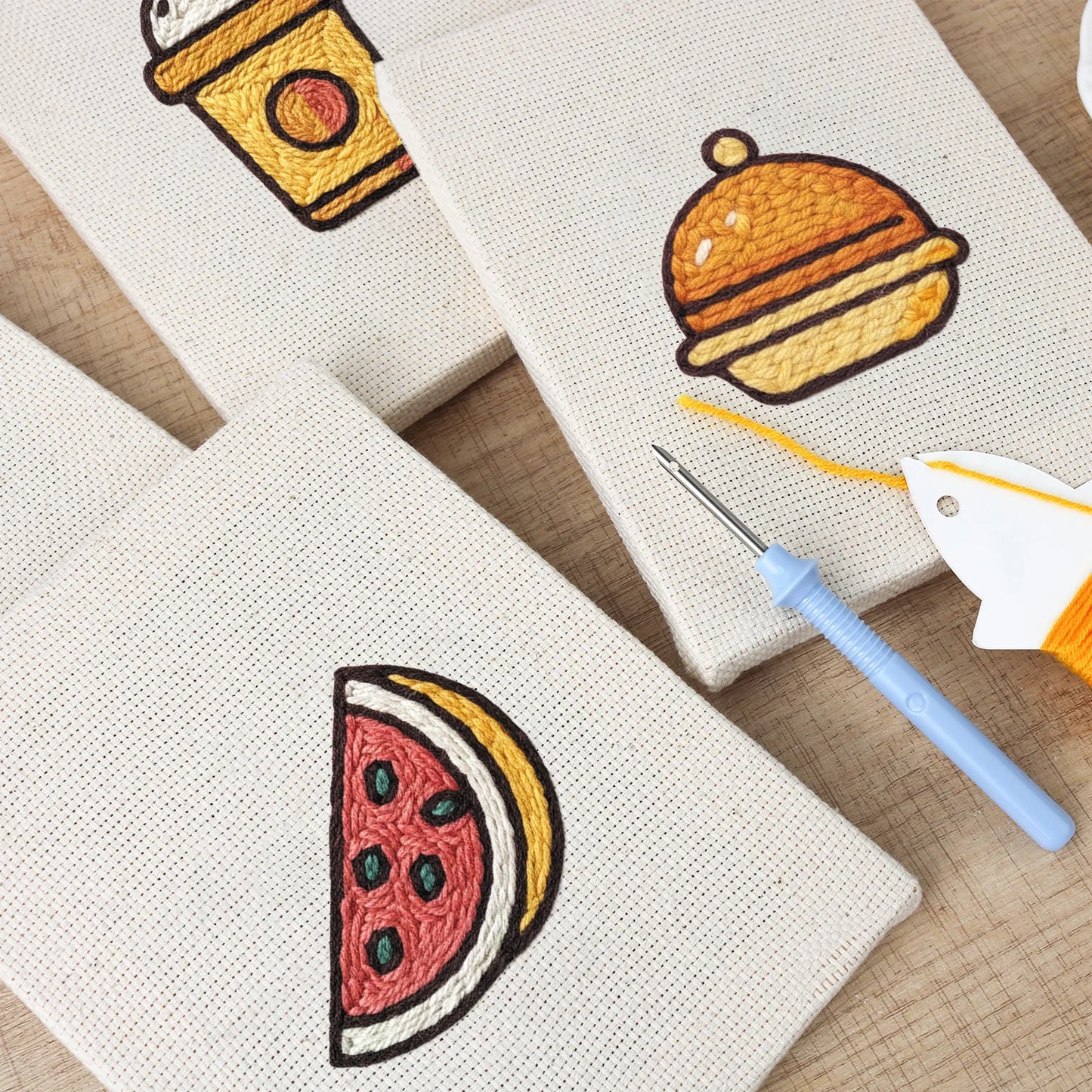 The Picnic Basket | 4x Mini Punch Needle