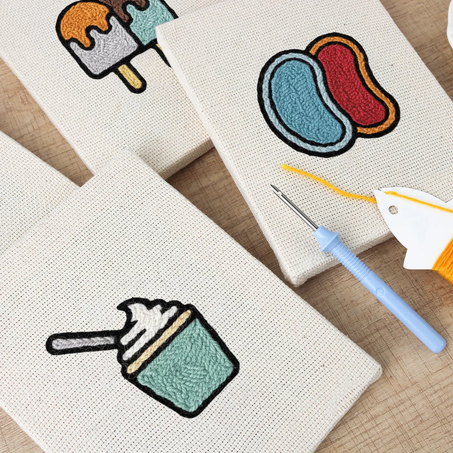 Cravings & Sweets | 4x Mini Punch Needle