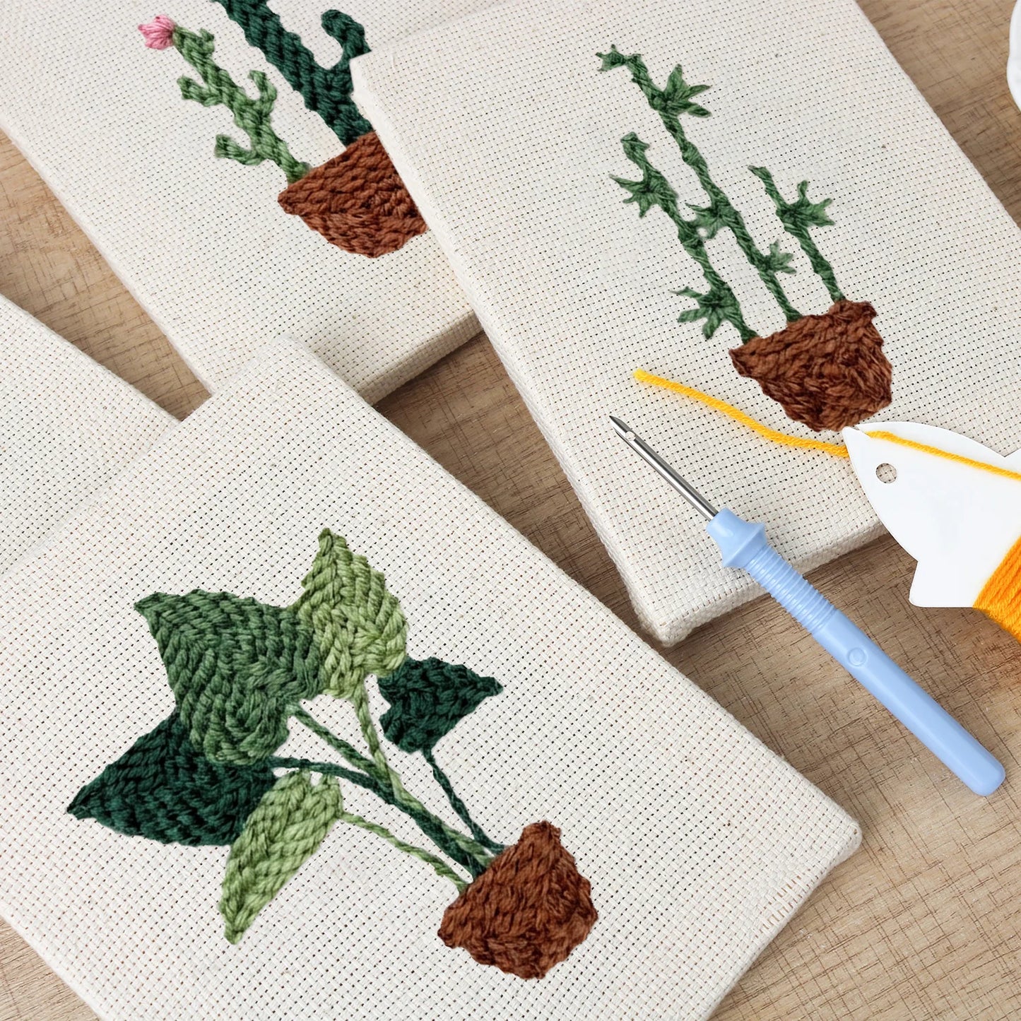 Zen Garden | 4x Mini Punch Needle