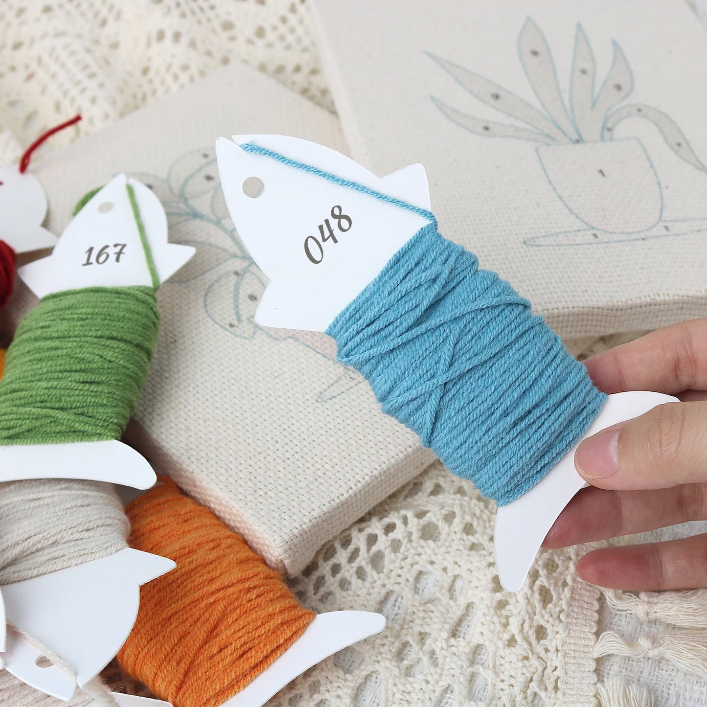 Gracious Plants | 4x Mini Punch Needle